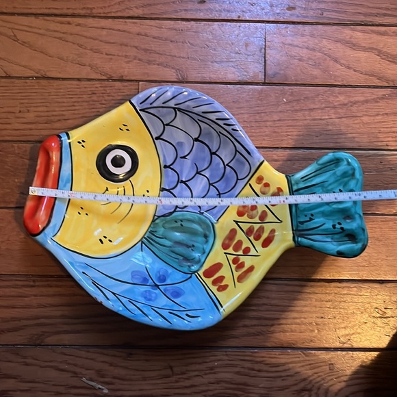 Vintage Vietri Made in Italy Hand Painted Fish Plates/Bowls - Picture 13 of 16